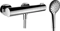 Produktbild: LAUFEN TwinPlus Duschenmischer, Aufputz, Thermostat, 1 Verbraucher, inklusive Handbrause/Brauseschlauch, HF905451100600