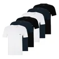 Produktbild: BOSS Herren Classic T-Shirts Kurzarm Shirts Pure Cotton V-Neck 6er Pack, Farbe:Mehrfarbig, Artikel:-984 Navy/White/Black, Größe:L