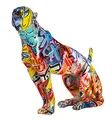 Produktbild: Casablanca Deko Figur Skulptur Gepard - Moderne Tierfigur aus Kunstharz im Street Art Graffiti Design - Dekoratin Wohnzimmer - Mehrfarbig Höhe 33 cm