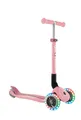 Produktbild: Globber Scooter für Kinder mit Leuchtrollen Junior Foldable Lights pastellrosa