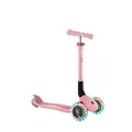 Produktbild: GLOBBER JUNIOR Foldable Lights – Tretroller, 120/80 mm, ABEC 9, 3-rädrig, LED-Leuchtrollen, pastellrosa