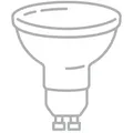 Produktbild: LED-Leuchtmittel, GU10, 6,2 Watt NPS warmweiß, 5.4 cm