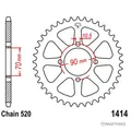 Produktbild: Kettenrad Teilung 520 Zähne 43 Stahl Kettenrad hinten JTR1414.43