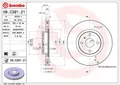 Produktbild: 2x Bremsscheibe vorne Brembo 09C39121 für ABARTH passend für FIAT MAZDA