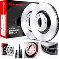 Produktbild: Brembo Original Vorderachse Bremsscheiben Fiat Mazda 2-tlg Satz 280x44mm