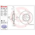 Produktbild: BREMBO 2x Bremsscheibe vorne Ø280 mm Innenbelüftet für Mazda MX-5 IV ND 2.0