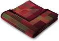 Produktbild: Wohndecke Color Squares red, rot-bunt karierte Decke in 150x200, Baumwoll-Mix, Biederlack, Made in Germany
