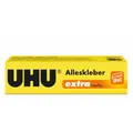 Produktbild: UHU Alleskleber Extra 125g Tube Universalkleber Gel tropffrei glasklar 46050