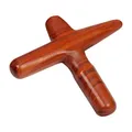 Produktbild: Asiatisches Massagekreuz aus Holz einteilige Massagehilfe, Massagegerät,