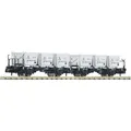 Produktbild: Fleischmann 6660106 Behälertragwagen-Set Bts50 DB Ep.III Spur N NEU