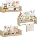Produktbild: Woltu Kinder-Wandregal, Natur, Holz, Echtholz, Rechteckig, 40x15x14 cm, Kinder- & Jugendzimmer, Kindermöbel, Kinderregale