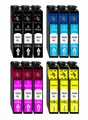 Produktbild: Druckerparadies 12er Pack Druckerpatronen 16 16XL kompatibel mit Epson WF-2660 Tintenpatrone (12-tlg)