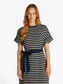 Produktbild: Tommy Hilfiger A-Linien-Kleid COTTON INTERLOCK SHORT DRESS mit Bindeband