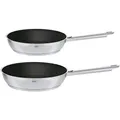 Produktbild: RÖSLE ELEGANCE Bratpfannen-Set 2-tlg., Hochwertige Universalpfannen mit robuster Antihaftversieglung ProCera, 20 cm und 28 cm, Edelstahl 18/10, induktionsgeeignet