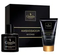 Produktbild: Gisada Pflege-Geschenkset Gisada Ambassador Intense Geschenkset – EdP + Shower Gel, 2-tlg., Set mit Duft & Pflege – frische Würze trifft holzige Intensität