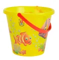 Produktbild: Simba 107106525 - Sandeimer transparent, es Wird nur EIN Artikel geliefert, Fischmotive, Höhe 17cm, Durchmesser 20cm, Sandkasten, Sandspielzeug