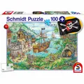 Produktbild: Schmidt Spiele Kinderpuzzle In der Piratenbucht Puzzle mit Piratenflagge 100 T.