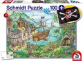 Produktbild: SCHMIDT SPIELE PUZZLE IN DER PIRATENBUCHT INKL. PIRATENFLAGGE 100 TEILE