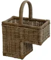 Produktbild: Krines Home Treppenkorb Korb mit Griff für Treppe Stufenkorb Treppenkorb aus Rattan geflochten, Handarbeit Tragekorb