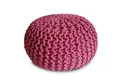 Produktbild: Amagohome Sitzhocker Strickhocker XXL Pouf Ø55 H37cm Bodenkissen Sitzpouf Baumwolle recycel
