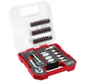 Produktbild: Einhell Steckschlüssel L-CASE 37-tlg. Bit- und Ratschen-Set, 25-mm-Bits, Ratsche 109022