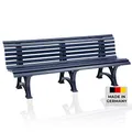 Produktbild: Blome Sitzbank Borkum – Gartenbank für Garten, Balkon, Terrasse, Parkbank in blau, 4-Sitzer, Made in Germany
