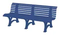 Produktbild: Blome Gartenbank, Borkum 4-Sitzer Länge 2000 mm blau