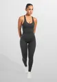 Produktbild: Smilodox Jumpsuit Ilva, ärmelloser Einteiler lang, Overall mit Shaped Fit atmungsaktiver elastischer Sportanzug, Ganzkörperanzug Sport Fitness