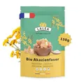 Produktbild: Akazienfaser Pulver Bio - 150g - 90% Ballaststoffe, ballaststoffe pulver aus akazienfasern Bio, Vegan & Keto, Glutenfrei, gummi arabicum pulver, fiber supplement