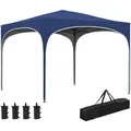 Produktbild: Pavillon 2,95 x 2,95 cm Faltpavillon mit UV-Schutz, höhenverstellbares Pop Up Pavillon mit Tragetasche, Sandsack, Gartenzelt für Balkon, Terrasse,
