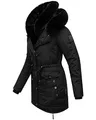 Produktbild: Navahoo Damen Warmer Winterparka mit doppelter Kunstpelz-Kapuze Sweety Deluxe Black Gr. XS