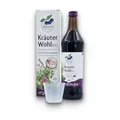 Produktbild: Aronia ORIGINAL Bio Kräuter Wohl 700 ml - nach Hildegard von Bingen -Nahrungsergänzungsmittel mit Polyphenolen, Bitterstoffen, Mangan und OPC - Aroniasaft + Kräuter (Galgant, Süßholzwurzel, Zistrose)