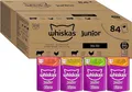 Produktbild: Whiskas Junior Katzen-Nassfutter Klassische Auswahl Sauce, 84 Portionsbeutel 85g