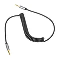 Produktbild: Unitek Spiralkabel 1,5 m Klinkenkabel │ Minijack auf Minijack Audiokabel, Miniklinke 3,5 mm │ Stereo Audio, Aluminium stecker, vergoldete kontakte