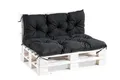 Produktbild: Palettenauflage Palettenkissen Palettensofa Euro Paletten Schwarz 120x80x45 cm
