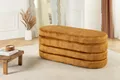 Produktbild: riess-ambiente Sitzbank VOGUE 115cm senfgelb - Samt, mit Stauraum, fertig montiert, gepolstert (Einzelartikel, 1-St), stilvolle Polsterbank - ideal für glamouröse Schlafzimmer & Ankleiden
