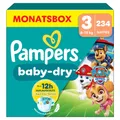 Produktbild: Pampers Baby Dry Gr.3 Midi 6-11kg Paw Patrol Windeln, 234 Stück, Monatsbox