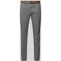 Produktbild: Tom Tailor Denim Slim Fit Chino mit Gürtel in Mittelgrau, Größe 33/34