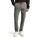 Produktbild: Chinohose TOM TAILOR DENIM, Herren, Gr. 33, Länge 34, grau (castlerock grau), Obermaterial: 97% Baumwolle, 3% Elasthan, schmal lang, Hosen Chinohose, leicht vorgewaschen