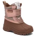 Produktbild: Bisgaard pixie Winterstiefel Klettstiefel mit Lammwolle, Größenschablone zum Download braun|rosa 29 EU