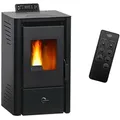 Produktbild: Luft- Pelletofen Anita 9,4 kW Sannover Schwarz
