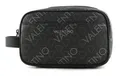 Produktbild: VALENTINO Zefir Soft Cosmetic Case Kulturbeutel Nero / Multicolor dunkelgrau Neu