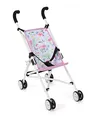 Produktbild: Bayer Chic 2000 Puppenbuggy Roma, Puppenwagen, Mini-Buggy, Flowers, rosa, 601-53, 50 x 29 x 57 cm