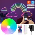 Produktbild: RGB LED Strip,5 M LED-Lichtleisten 24W LED Streifen Dimmbar mit SteckerTiming Musiksynch IP67 Wasserdicht mit AlexaGoogle Assistant