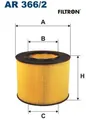 Produktbild: FILTRON AR366/2 Luftfilter Luftfiltereinsatz für Saab