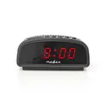 Produktbild: Nedis Digital-Schreibtisch-Wecker - LED - Snooze-Funktion - Schwarz