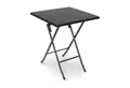 Produktbild: relaxdays Klapptisch Gartentisch klappbar BASTIAN (1-St), Schwarz, Quadratisch