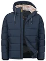Produktbild: Indicode Herren INHebero Winterjacke mit Kapuze und Reißverschluss | Herrenjacke Steppjacke für Männer Navy, 3XL