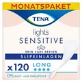 Produktbild: TENA Lights Long Liner, 120 Inkontinenzeinlagen (20 x 6 Packungen) für Frauen mit empfindlicher Haut, atmungsaktives und geruchsneutrales Innenfutter für leichte Blasenschwäche und Inkontinenz