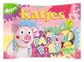 Produktbild: Katjes Party Fred – Fruchtig bunte Schaumzucker Süßigkeit – Himbeere, Apfel, Pfirsich, Traube, Pflaume und Erdbeer-Sahne – Saulecker und natürlich veggie (1 x 175g)